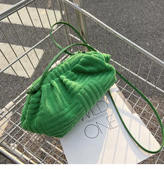 Towel Cloud Crossbody Bag Small Dumpling Bags Women Handbags Ladies Shoulder Bag