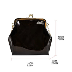 Transparent Jelly Bag Messenger Bag with Chain Shoulder Bag