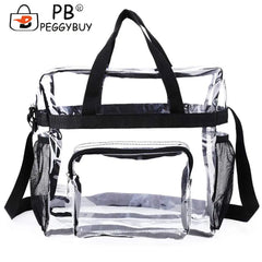 Transparent Shoulder Crossbody Bag Large Capacity Zipper Pouch