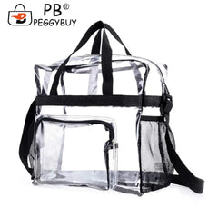 Transparent Shoulder Crossbody Bag Large Capacity Zipper Pouch