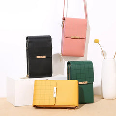 Transparent Touch Screen Mobile Phone Bag Women's Shoulder Bag