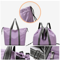 Drawstring Fitness Gym Bag Waterproof Shoulder Bag for Women