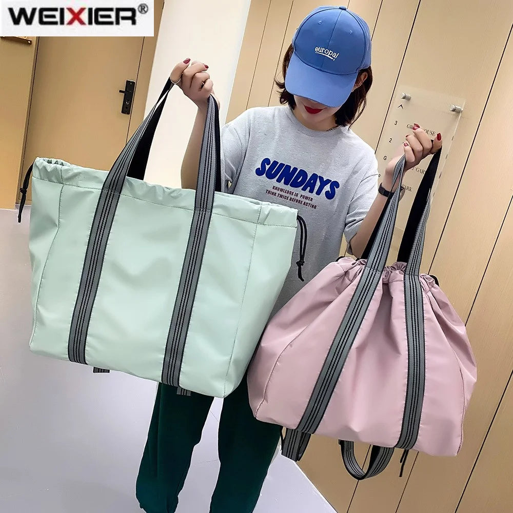 Drawstring Gym Bag Multifunctional Sports Back Pack Waterproof Shoulder Bag
