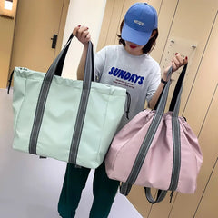 Drawstring Fitness Gym Bag Waterproof Shoulder Bag for Women