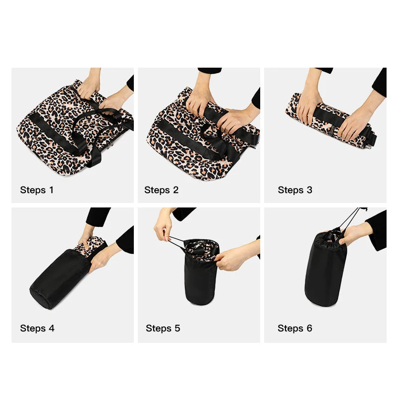Foldable Fitness Yoga Sports Bag for Women Waterproof Shoulder Bag