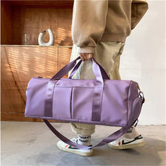 Travel Bag Women Cabin Tote Bag Handbag Oxford Cloth Shoulder Solid Bag