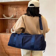 Travel Bag Women Cabin Tote Bag Handbag Oxford Cloth Shoulder Solid Bag