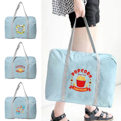 Women Cabin Tote Shoulder Bag Food Print Large-capacity Organizers Luggage