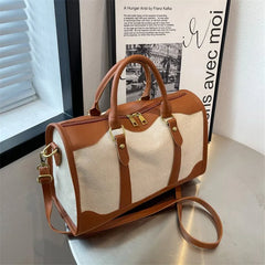 Women's Large Capacity Canvas Sports Bag