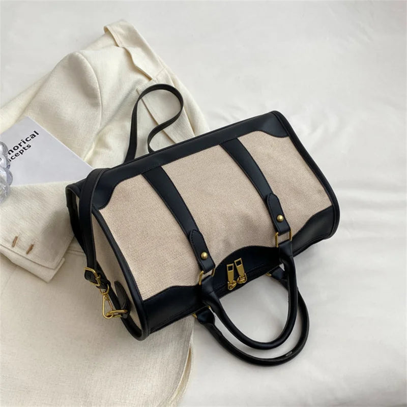 Large Capacity Canvas Sports Bag for Women