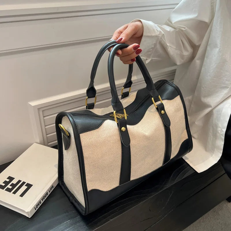 Women's Large Capacity Canvas Sports Bag