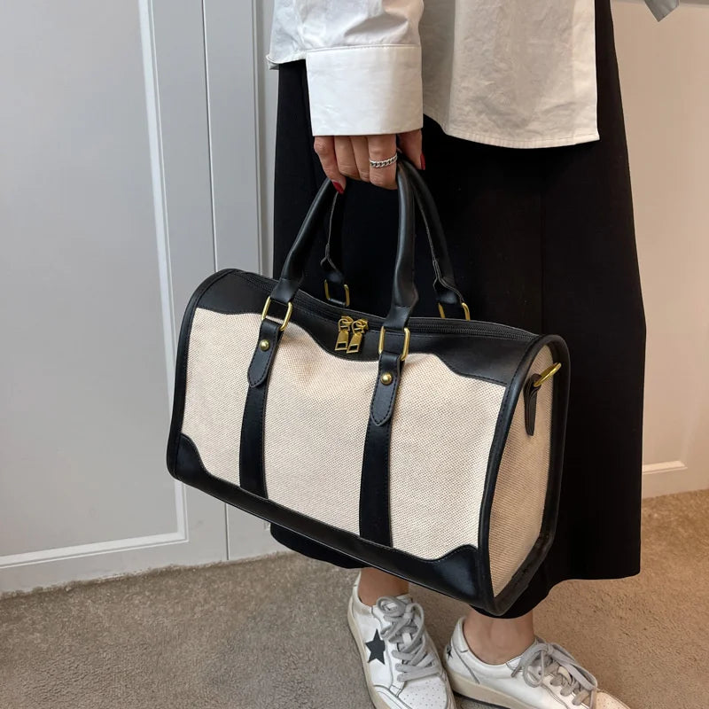 Large Capacity Canvas Sports Bag for Women