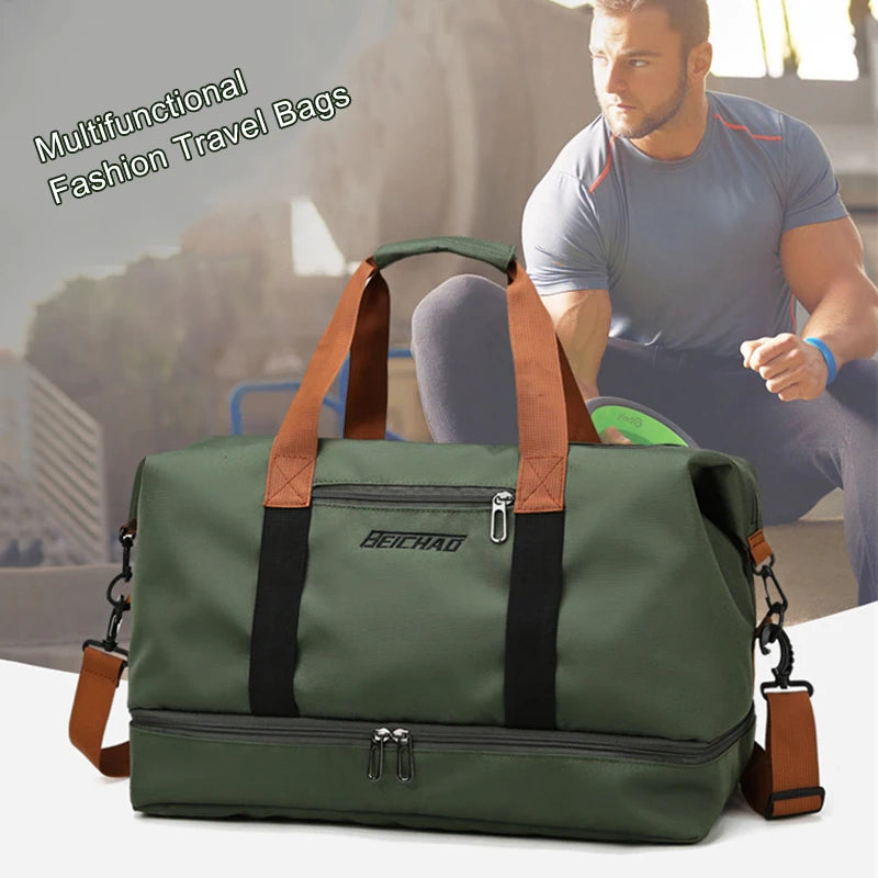 Waterproof Travel Bags Women Men's Large Capacity Sports Weekend