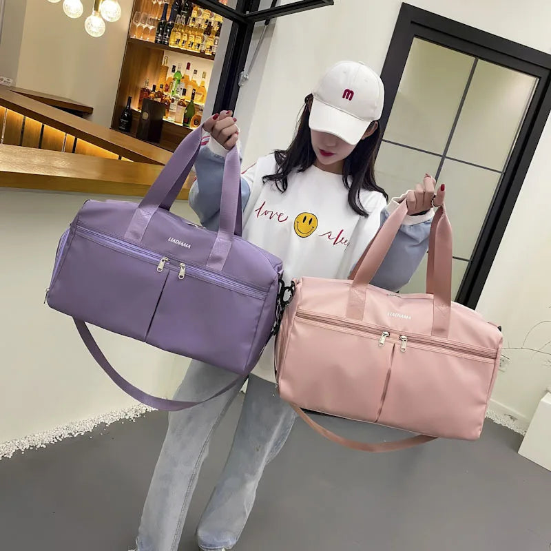 Large Capacity Waterproof Weekend Travel Bag for Women and Men