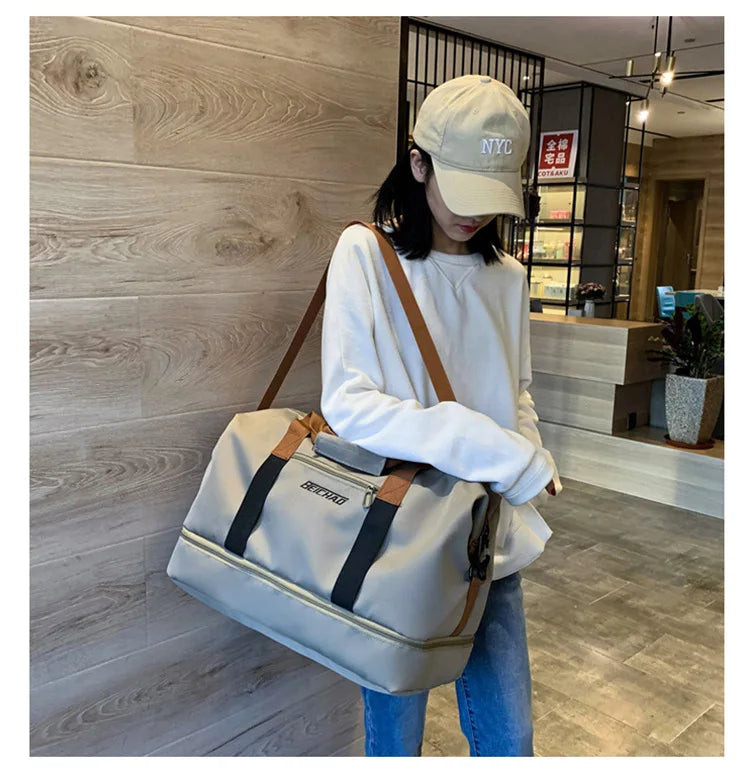 Large Capacity Travel Bag for Women Waterproof Sports Bag