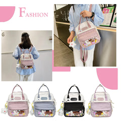 Travel Hit Nylon Backpack Large Capacity Knapsack for Women