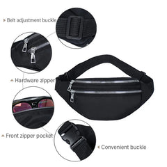 Waterproof Waist Bag Fanny Pack for Travel Shoulder Purse Belt Bag