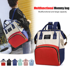 Solid Canvas Backpack Large Capacity Knapsack for Women Students