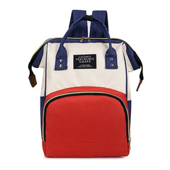 Solid Canvas Backpack Large Capacity Knapsack for Women Students