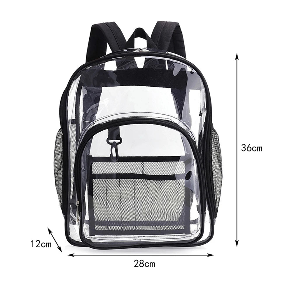 Large Capacity PVC Backpack for Women Students