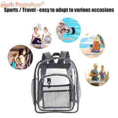 Large Capacity PVC Backpack for Women Students