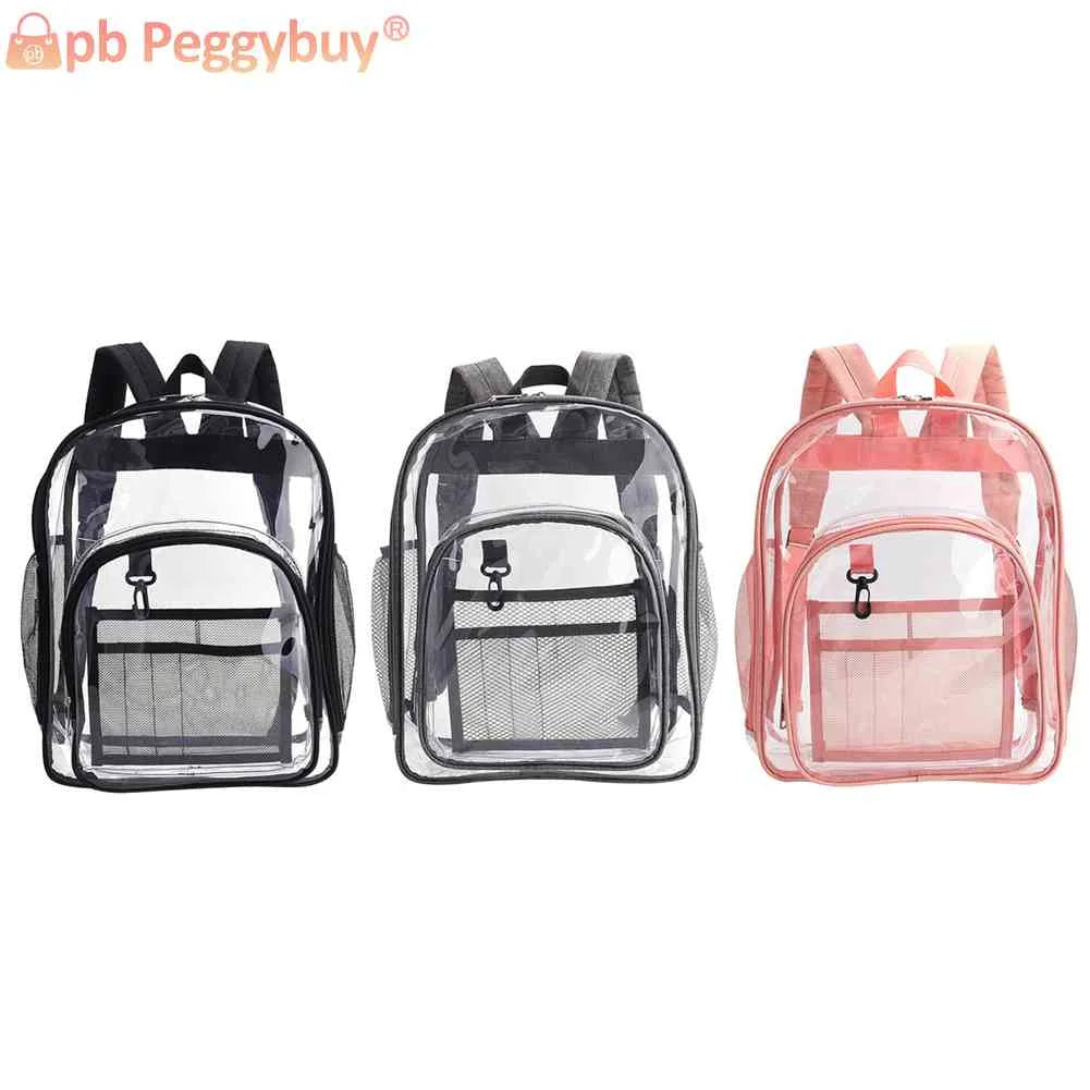 Large Capacity PVC Backpack for Women Students