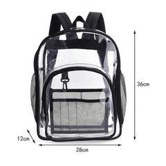 Large Capacity PVC Backpack for Women Students