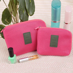 Travel Zipper Cosmetic Bag Large Capacity Organizer Makeup Bags