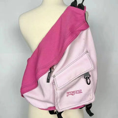 Retro Crossbody Bag for Women Large Capacity Y2K Street Style Messenger