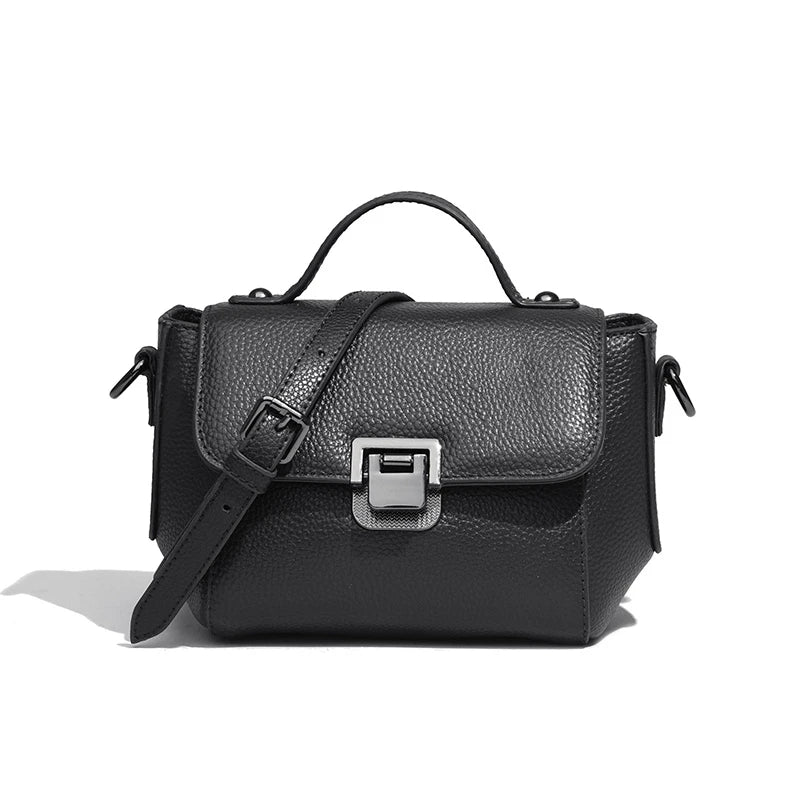 Cow Leather Handbags Women's Casual Shoulder Bag Messenger Bag
