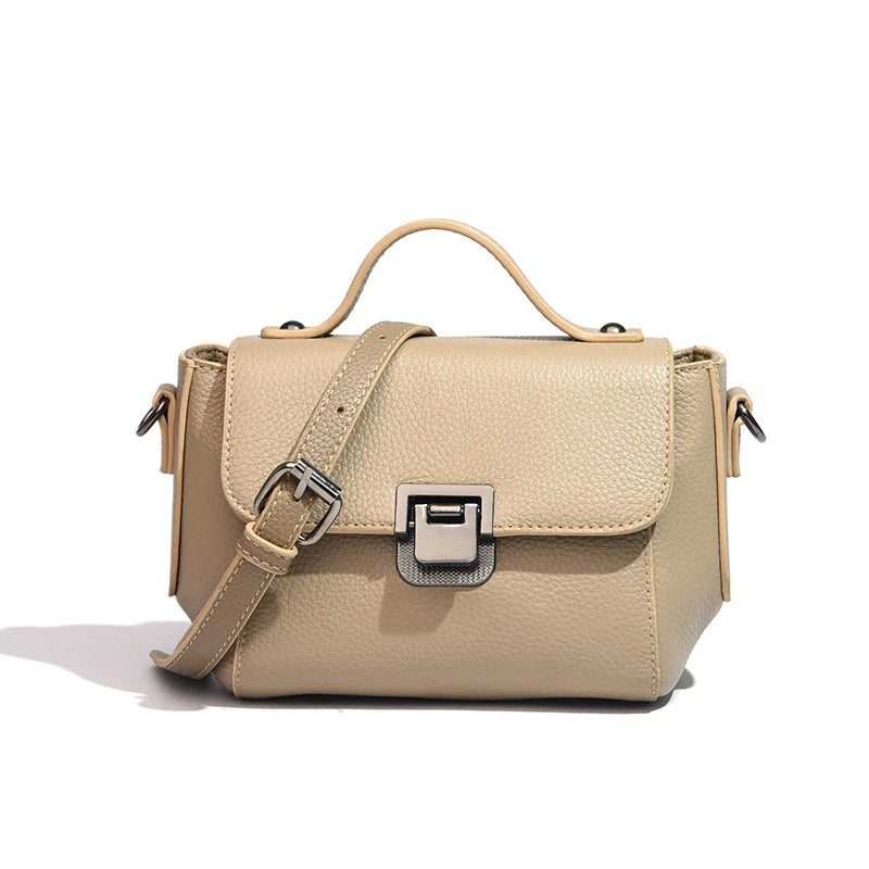 Cow Leather Handbags Women's Casual Shoulder Bag Messenger Bag