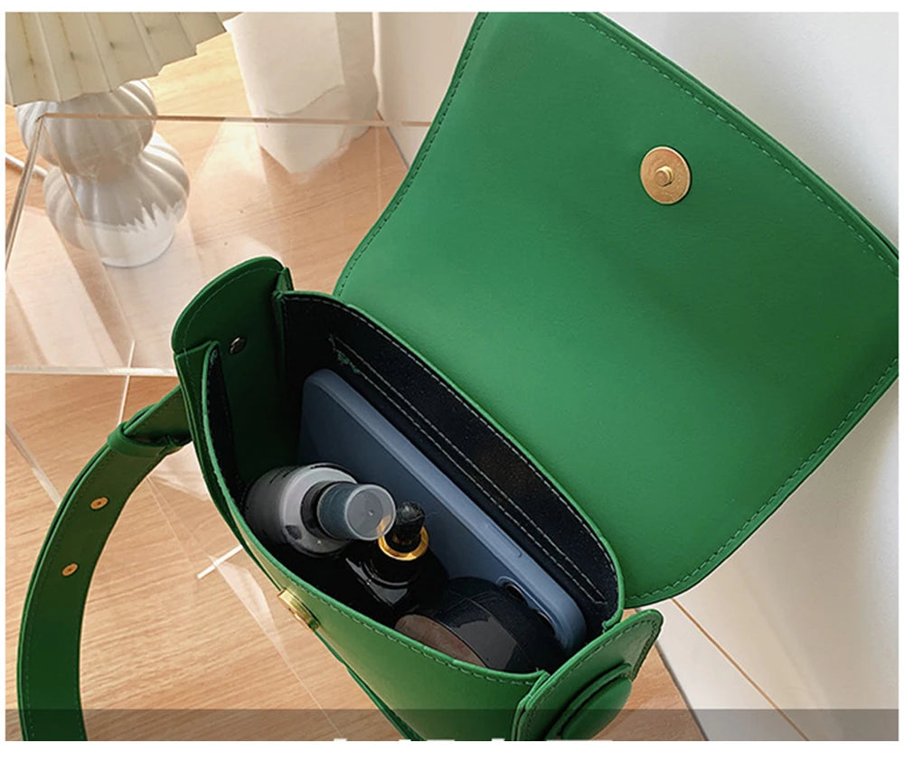 Green Crossbody Shoulder Bag Small Women Messenger Bag