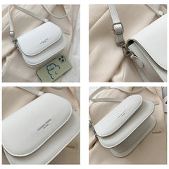 Solid Flap Shoulder Bag Handbags Crossbody Bags for Women