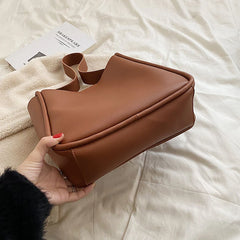 Daily Bucket Women Shoulder Bags PU Leather Handbag Business Tote