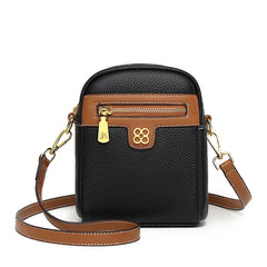 Women's Leather Casual Tote Shoulder Bag - Phone Sling Bag