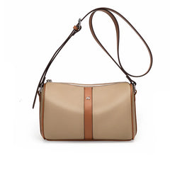 Panelled Crossbody Bag Leather Casual Lady Shoulder Messenger