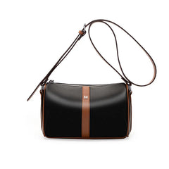 Panelled Crossbody Bag Leather Casual Lady Shoulder Messenger