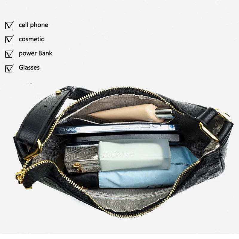 Vintage Casual Tote Shoulder Bag Women's Leather Handbag