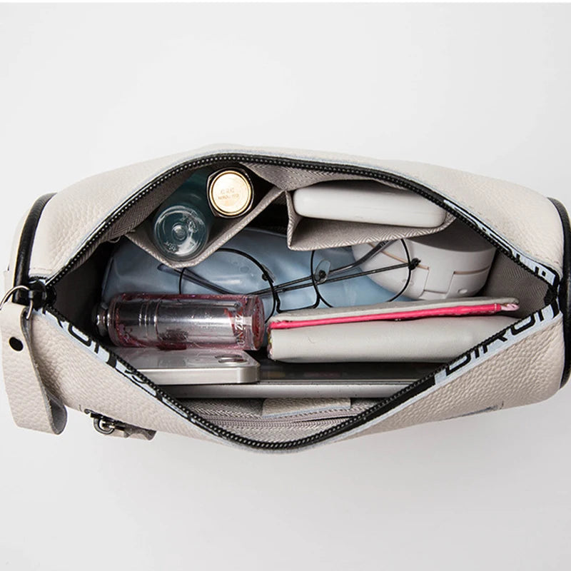 Vintage Leather Saddle Handbag for Women