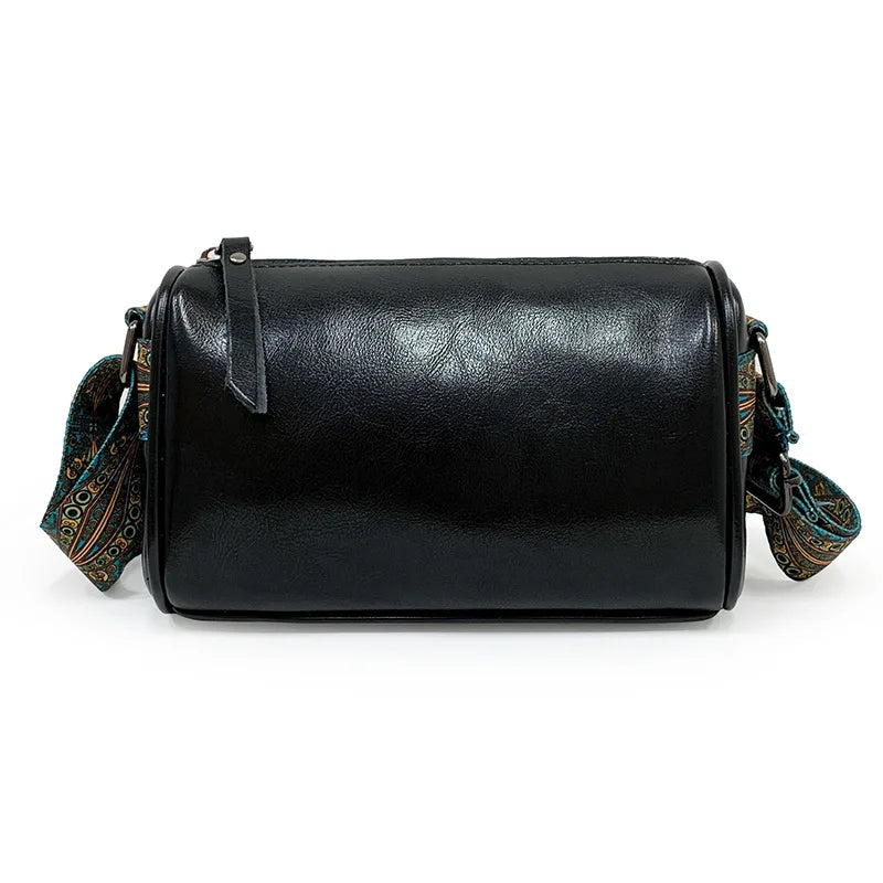 Women's Leather Crossbody Handbag Casual Vintage Tote Shoulder Bag