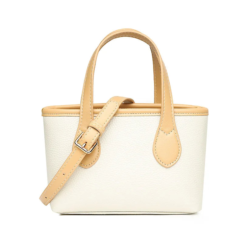 Leather Bucket Casual Vintage Tote Women's Shoulder Bag
