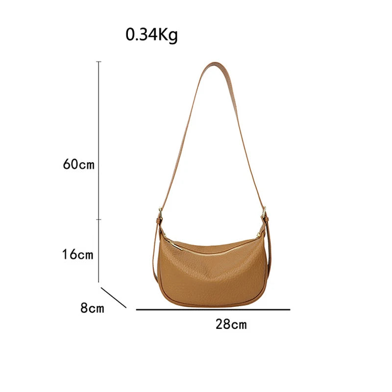 Women's Leather Hobo Handbag Vintage Tote Shoulder Bag
