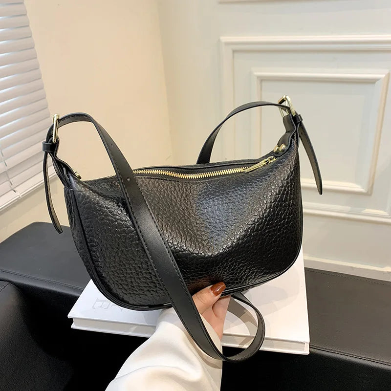 Women's Leather Hobo Handbag Vintage Tote Shoulder Bag