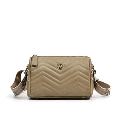 Quilted Leather Shoulder Bag Vintage Tote Girl Messenger Bags