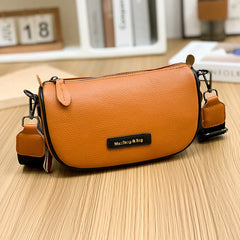 Vintage Tan Leather Sling Handbag for Women