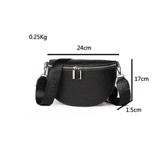 Vintage Leather Sling Waist Handbag for Women
