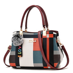 Hairball Shoulder Crossbody Bag Lady Pu Women's Handbags