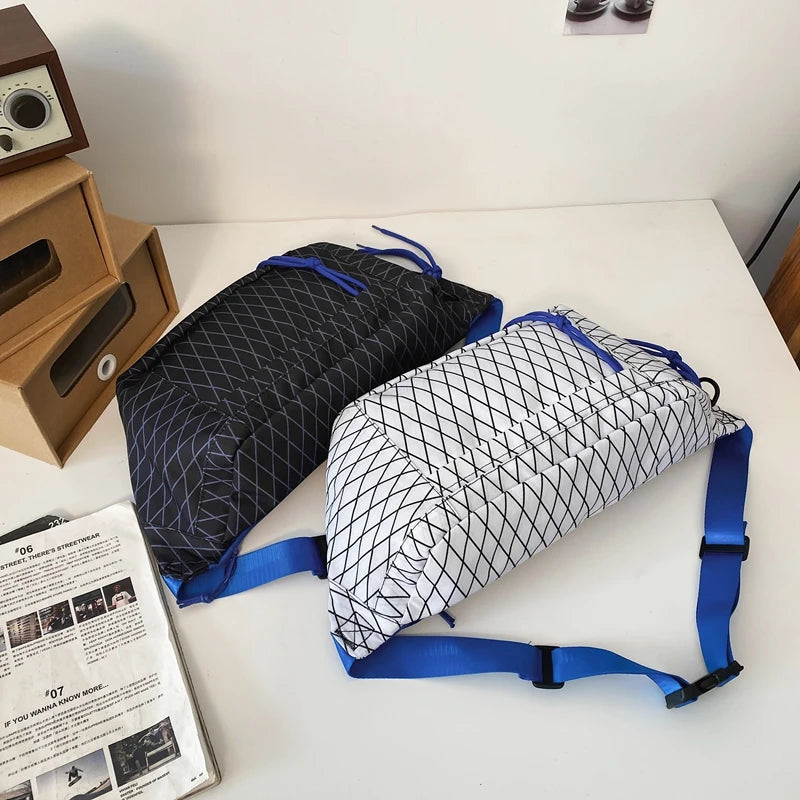 Plaid Waist Bag Summer Fanny Pack Unisex Belt Bags