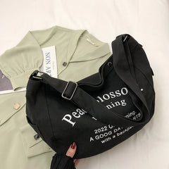 Canvas Shoulder Bags for Women Large Capacity Handbags Female Tote Purse