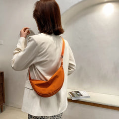 Nylon Crossbody Messenger Bag for Women Soft Zipper Handbag